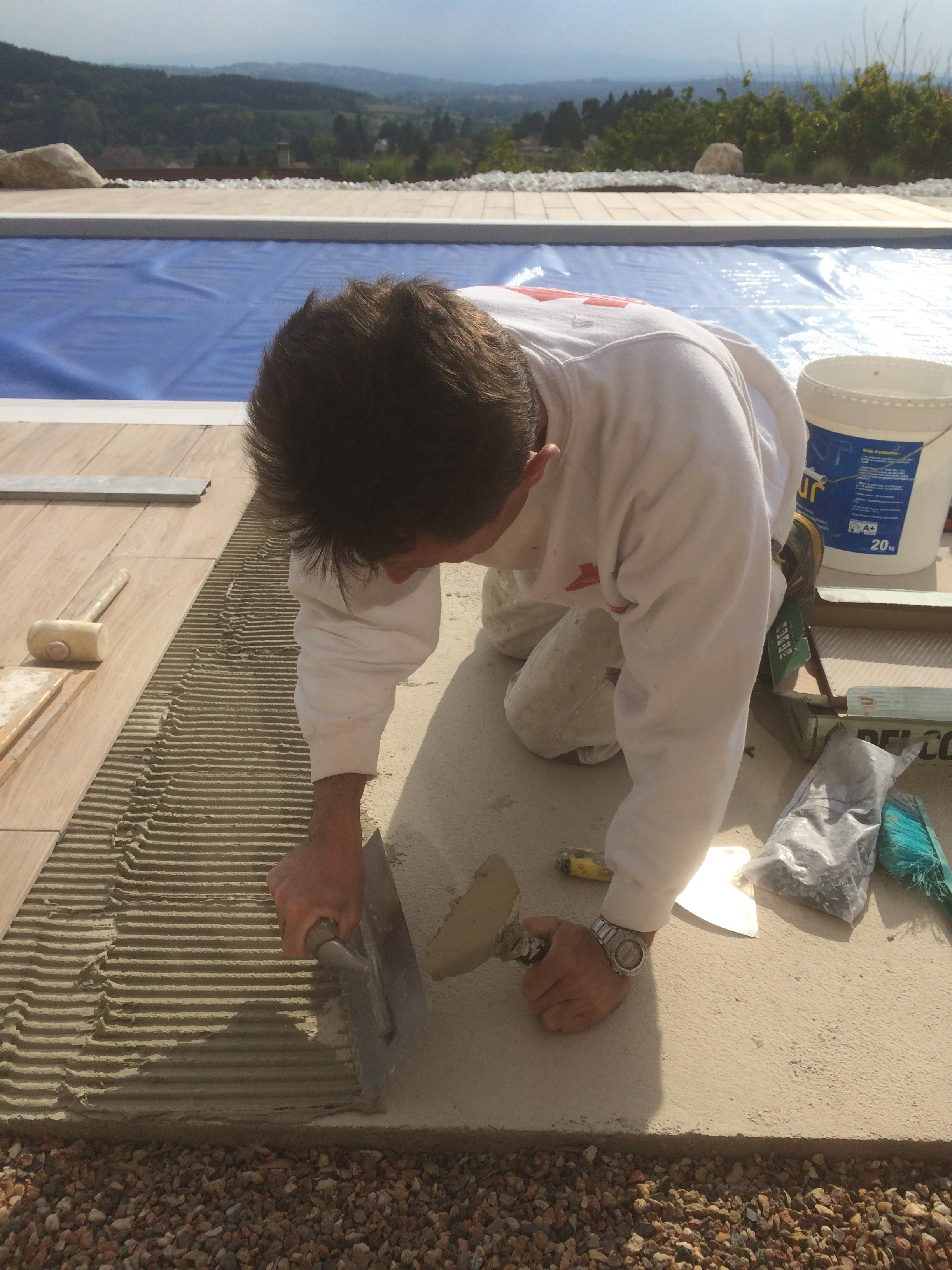 didier morin sur un chantier